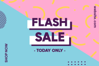 Flash Sale Memphis Pinterest Cover Design