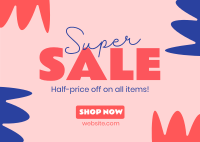 Super Great Deals Postcard