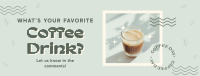 Quirky Coffee Drink Facebook Cover