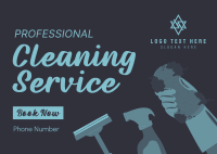 Professional Cleaner Postcard