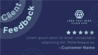 We Appreciate Your Feedback Animation