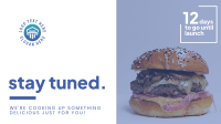 Exciting Burger Launch Facebook Event Cover