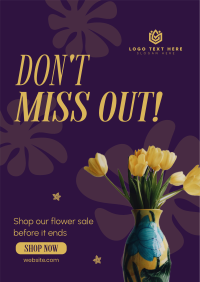 Shop Flower Sale Poster