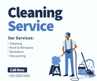 Professional Cleaner Services Facebook Post