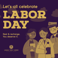 Happy Labor Day Instagram Post Design