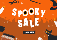 Super Spooky Sale Postcard