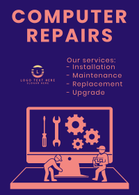 PC Repair Services Poster