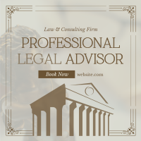 Pristine Legal Advisor Linkedin Post Design