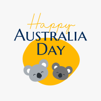 Happy Australia Day Instagram Post Design