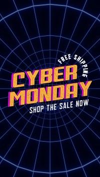 Vaporwave Cyber Monday Instagram Story