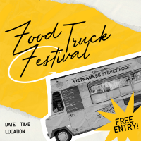 Food Truck Festival Instagram Post Design