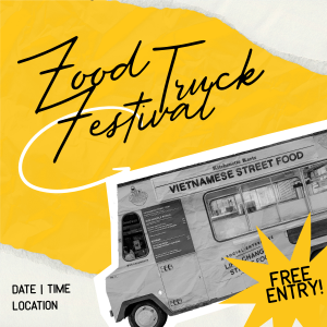 Food Truck Festival Instagram Post Image Preview