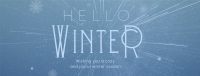 Cozy Winter Greeting Facebook Cover