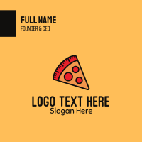 Pizza Calorie Metric Business Card Image Preview