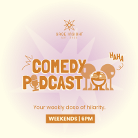 Playful Comedy Podcast Instagram Post Image Preview