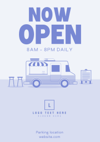 Food Truck Opening Poster
