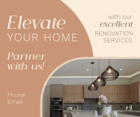 Renovation Elevate Your Space Facebook Post