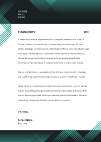 Professional Modern Developer Letterhead