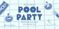 Exciting Pool Party Twitter Post