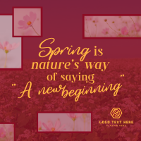 Spring Quote Instagram Post