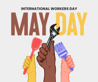 Celebrate Our Heroes on May Day Facebook Post