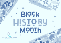 Black Culture Month Postcard