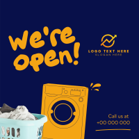 Laundry Opening Instagram Post Design