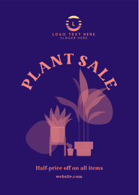 Quirky Plant Sale Flyer