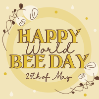 Happy World Bee Linkedin Post Design