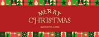 Modern Christmas Facebook Cover Image Preview