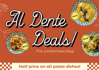 World Pasta Day Promo Postcard