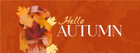 Hello There Autumn Greeting Facebook Cover Image Preview