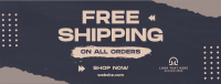 Grunge Shipping Discount Facebook Cover