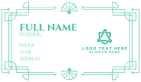 Elegant Deco Business Card Design