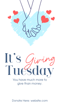 Giving Tuesday Hand Instagram Story