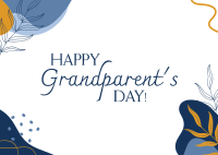 Grandparent's Day Abstract Postcard