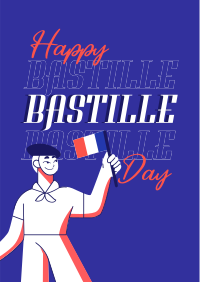 Hey Hey It's Bastille Day Flyer