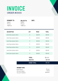 Minimalist Modern Corporate Invoice