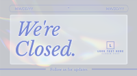 Business Closing Hours Facebook Event Cover