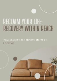 Peaceful Sobriety Support Group Poster