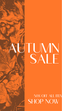 Autumn Leaves Sale Facebook Story