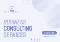 Business Consulting  Postcard example 1