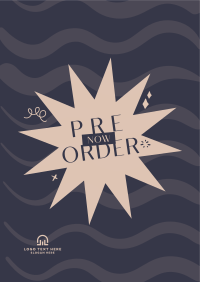 Funky Pre-Order Announcement Poster