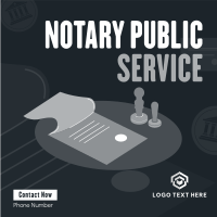Notary Stamp Instagram Post Design
