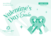 Valentine's Sale Postcard Design