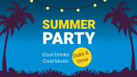 Summer Night Party Facebook Event Cover