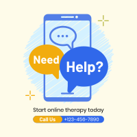 Online Therapy Consultation Instagram Post