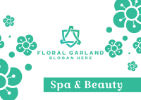 Sakura Flowers Spa Postcard Image Preview