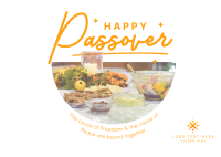 Passover Dinner Postcard