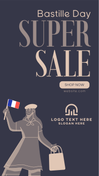 Super Bastille Day Sale Facebook Story